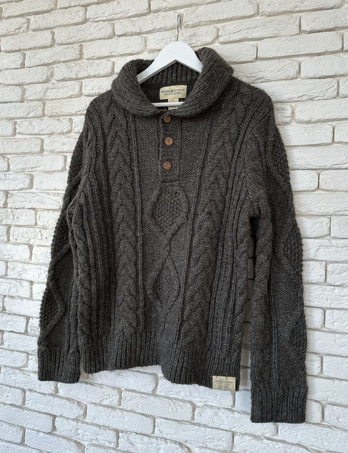 Denim & Supply Ralph Lauren Denim & Supply Ralph Lauren Wool Cable Knit Sweater Jumper M Size US M / EU 48-50 / 2 - 2 Thumbnail