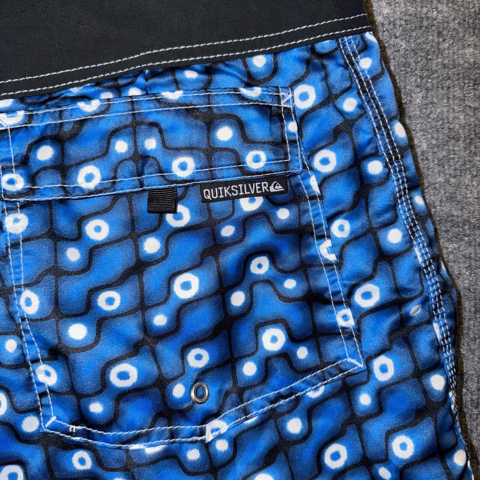 Quiksilver Quiksilver Blue Surf Board Shorts Mens LG VTG Y2K 90s Rare Size US 34 / EU 50 - 6 Thumbnail