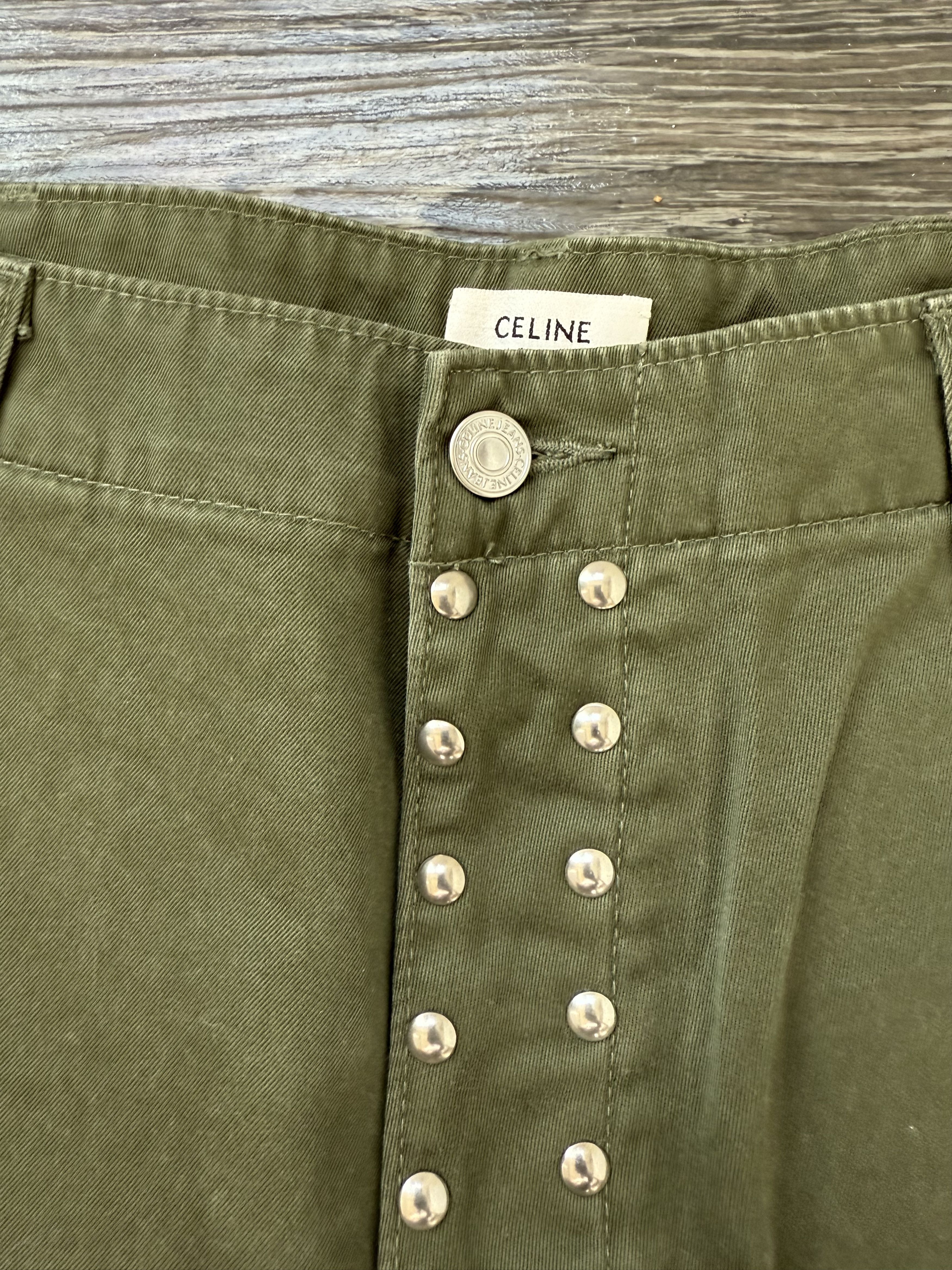 Celine Celine military studded cargo shorts Size US 36 / EU 52 - 2 Thumbnail