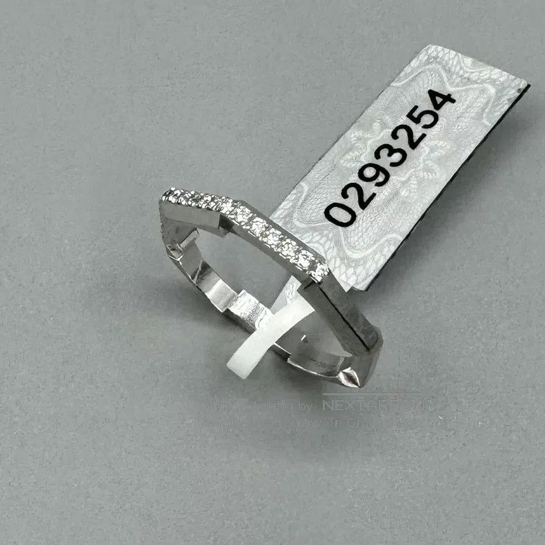 Gucci Gucci Size15 White gold gemstone diamond ring Size ONE SIZE - 1 Thumbnail