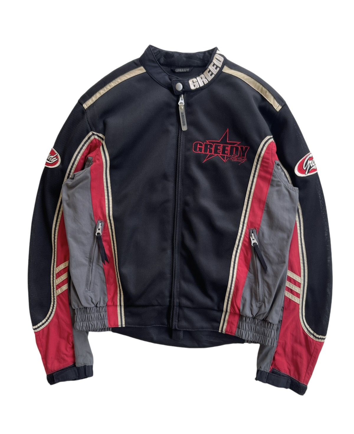Vintage Vintage Greedy Racing Bikers Jacket Size US M / EU 48-50 / 2 - 1 Thumbnail