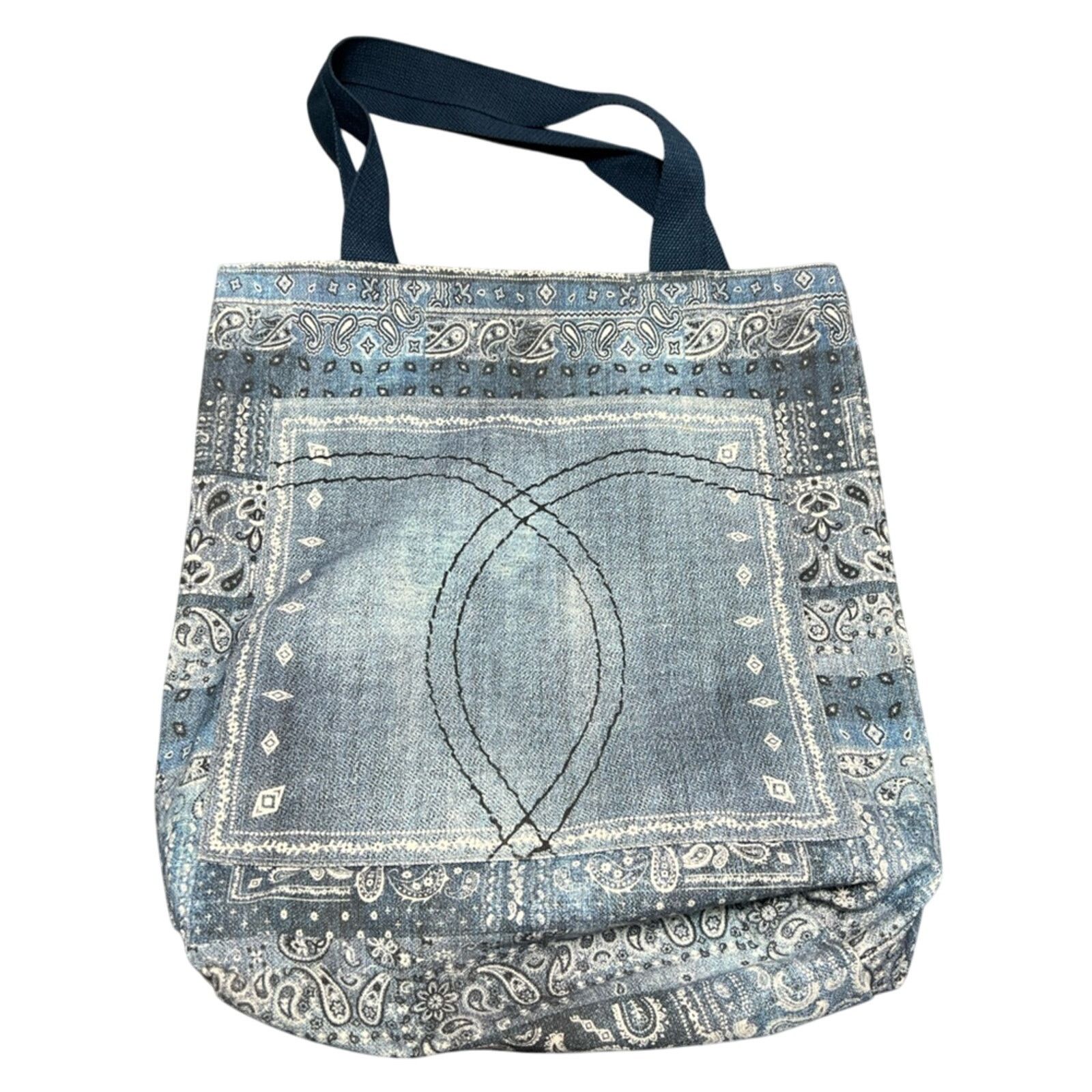 Johnny Was Johnny Was Navy California Everyday Canvas Tote Bag CLEAN Size ONE SIZE - 2 Thumbnail