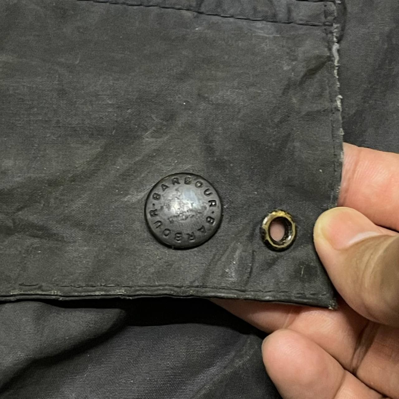 Barbour Vintage 90's Barbour Waxed Jacket A205 Border Distressed Size US L / EU 52-54 / 3 - 8 Thumbnail