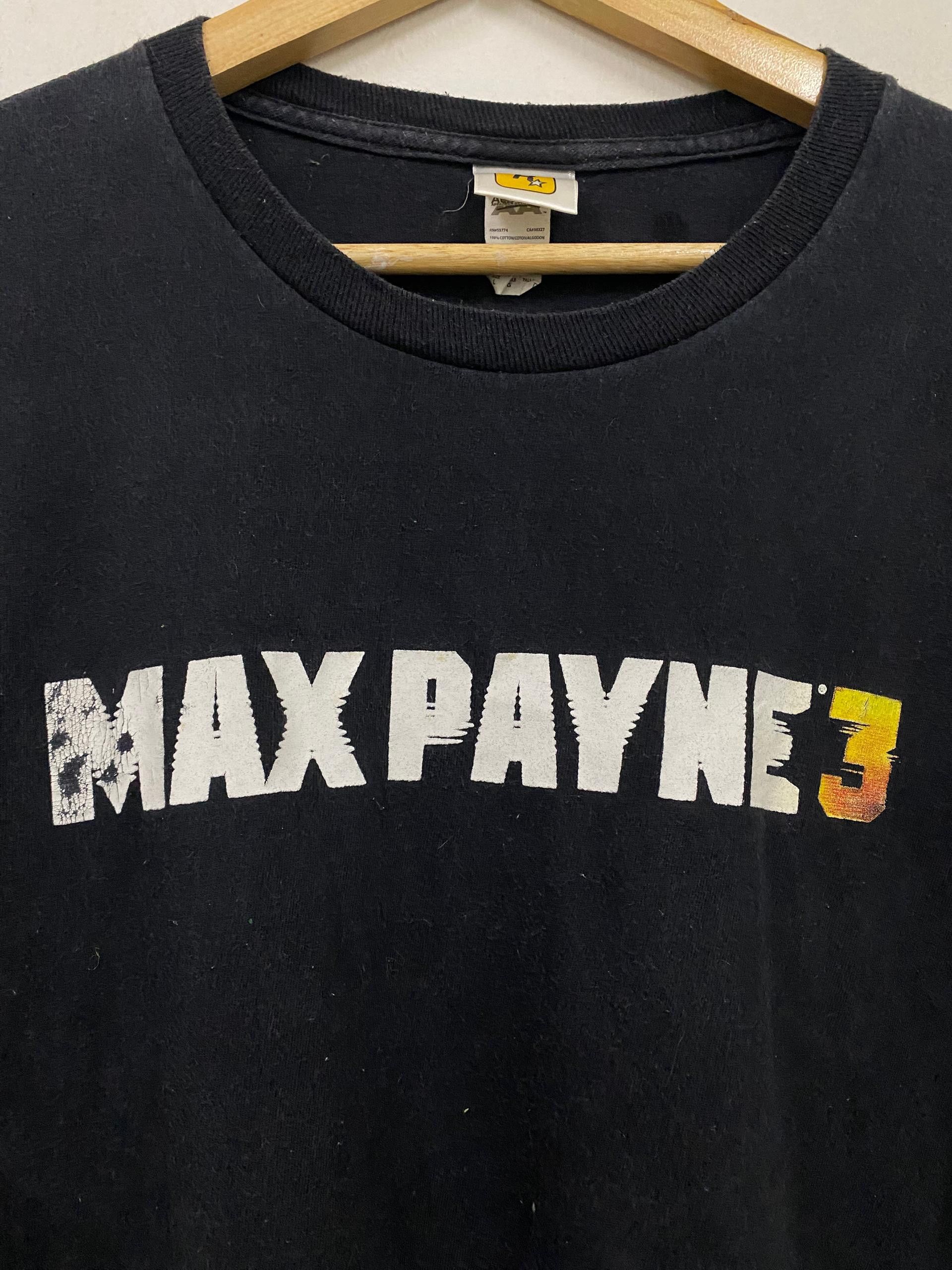 Rockstar Games VTG Y2K MAX PYNE GAMES ROCKSTAR GAMES tee Size US L / EU 52-54 / 3 - 5 Thumbnail
