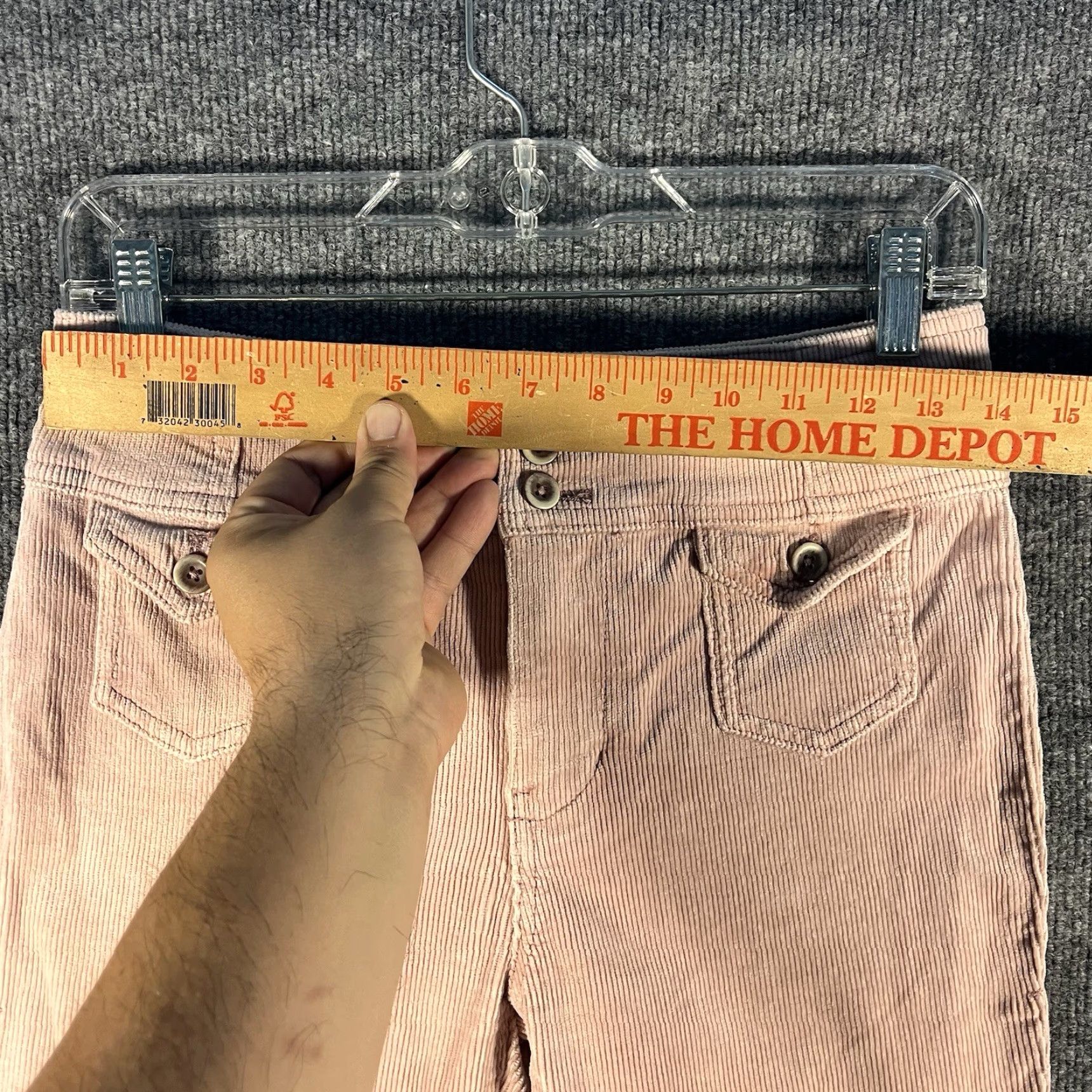 Vintage Pilcro + The Letterpress Pants Womens 27 High Rise Trouser Bootcut Corduroy Pink Size 27" / US 4 / IT 40 - 3 Thumbnail