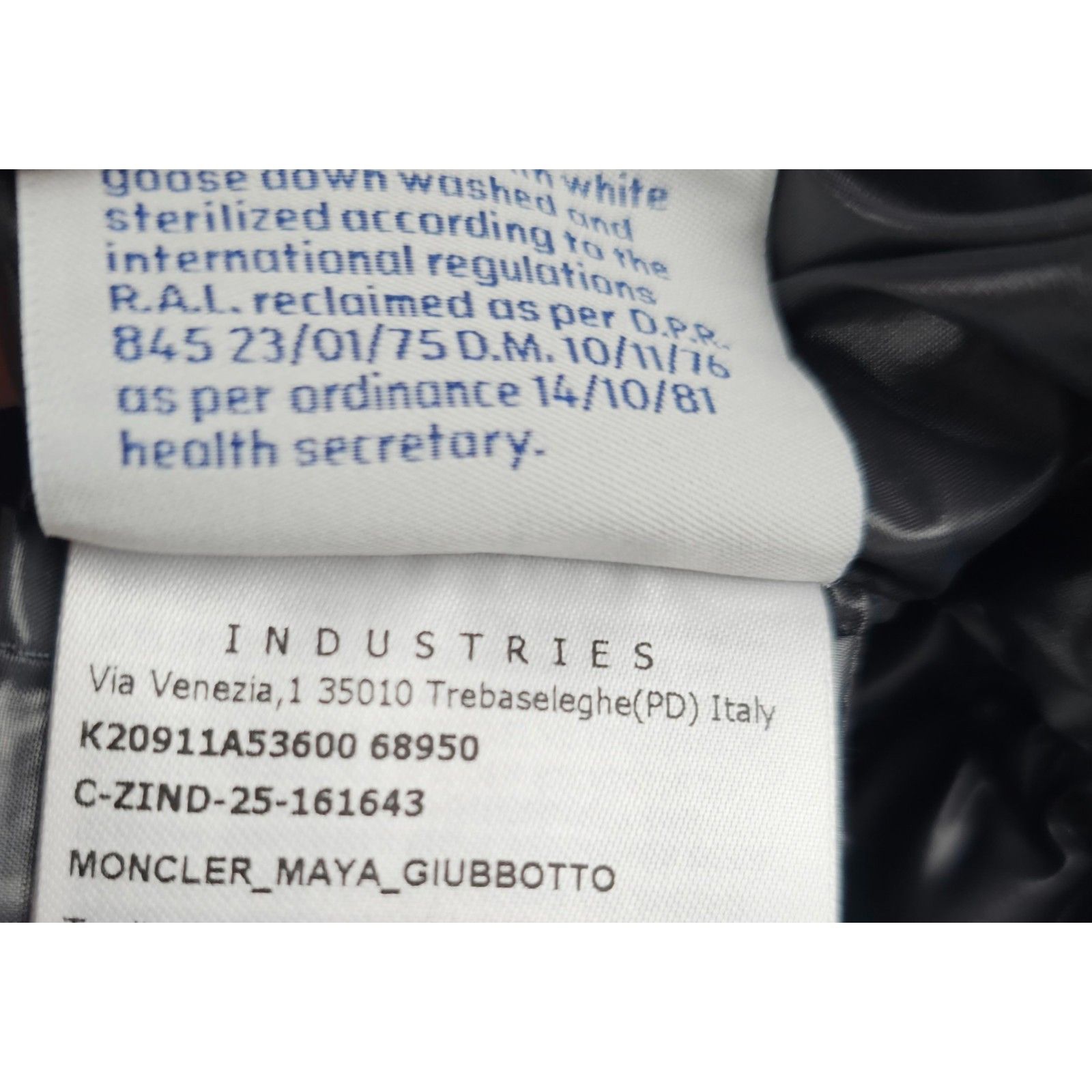 Moncler MONCLER Maya Men's Black Down Jacket New (Men's size:M;) Size US M / EU 48-50 / 2 - 9 Thumbnail