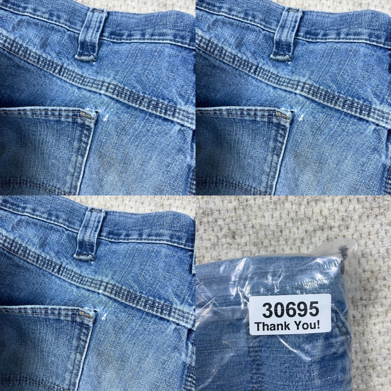 Wrangler VINTAGE Wrangler Shorts Men 38 Bermuda Denim Distressed Grunge 90s Baggy Pockets Casual 5-Pocket Design Size US 38 / EU 54 - 9 Thumbnail