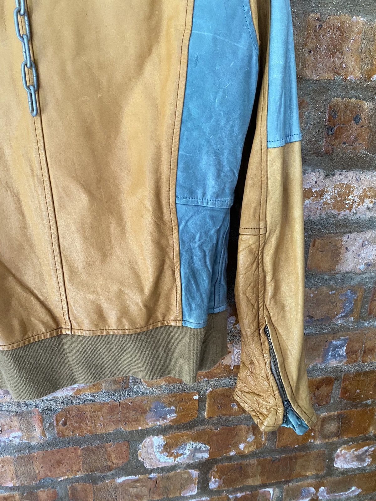 Ekam 2000s Shama x Studious Leather Paneled color block Jacket Size M / US 6-8 / IT 42-44 - 14 Thumbnail