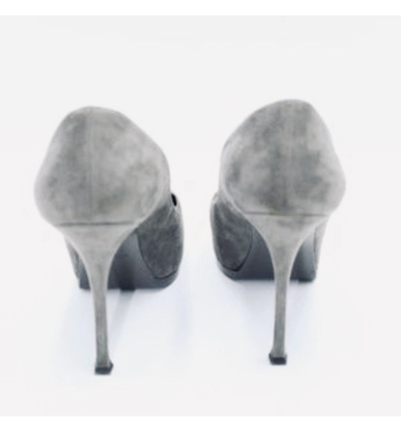 Yves Saint Laurent YSL Grey Pump Size US 11 / IT 41 - 3 Thumbnail