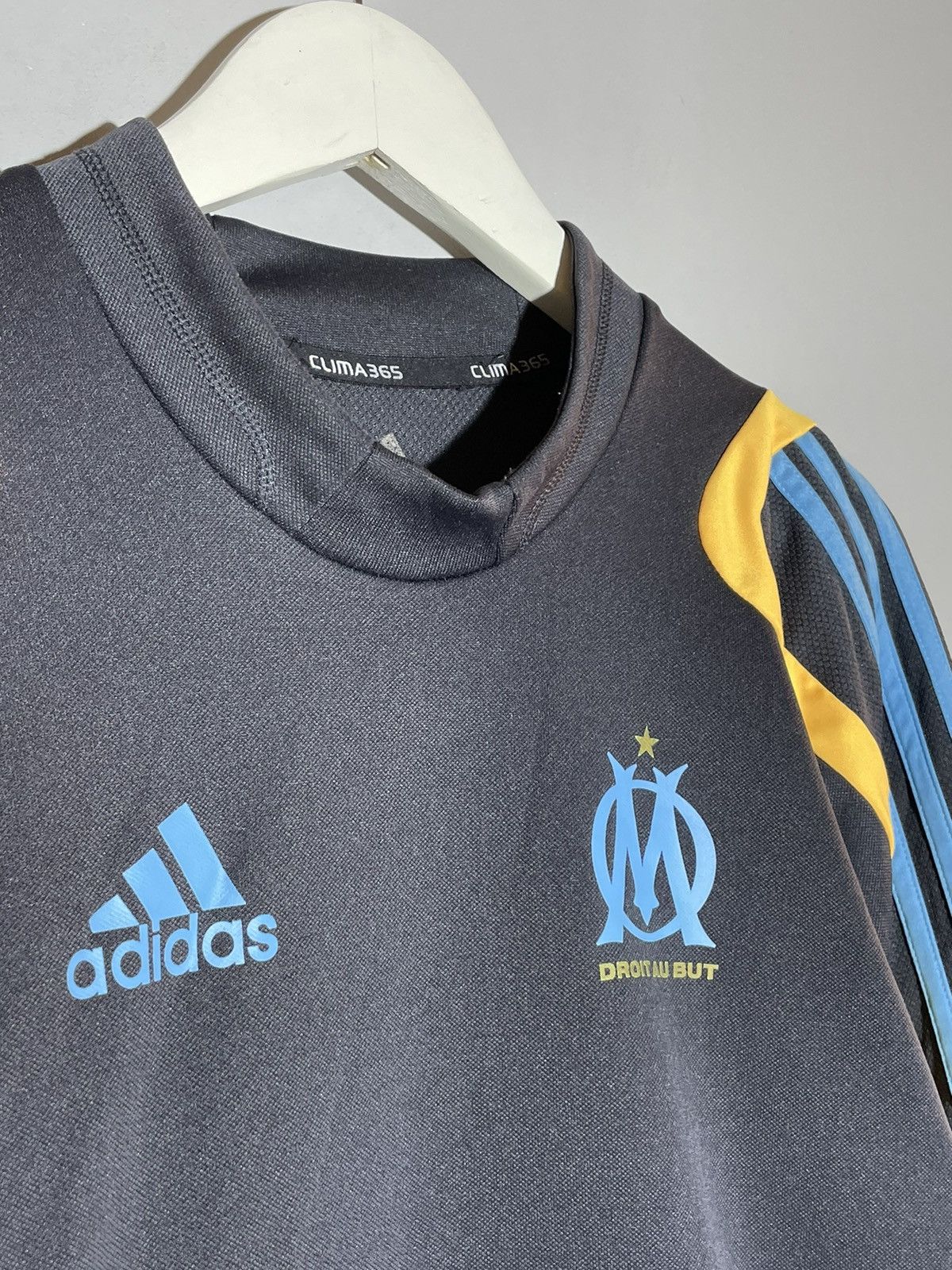 Adidas Olympique Marseille 2009 Adidas Y2k Black Training Pulover Size US L / EU 52-54 / 3 - 3 Thumbnail