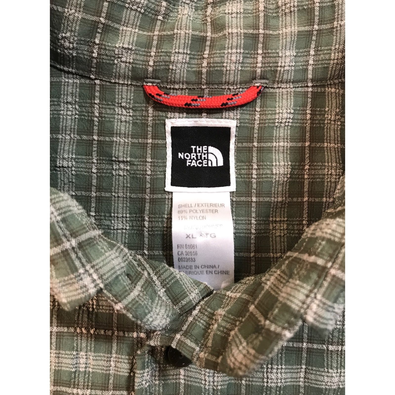 The North Face The North Face Mens Button-Up Traverse Shirt XL Plaid Long Sleeve Hiking Outdoor Multicolor Tan Blue Pattern Pocket Casual Regular Fit Size US XL / EU 56 / 4 - 4 Thumbnail