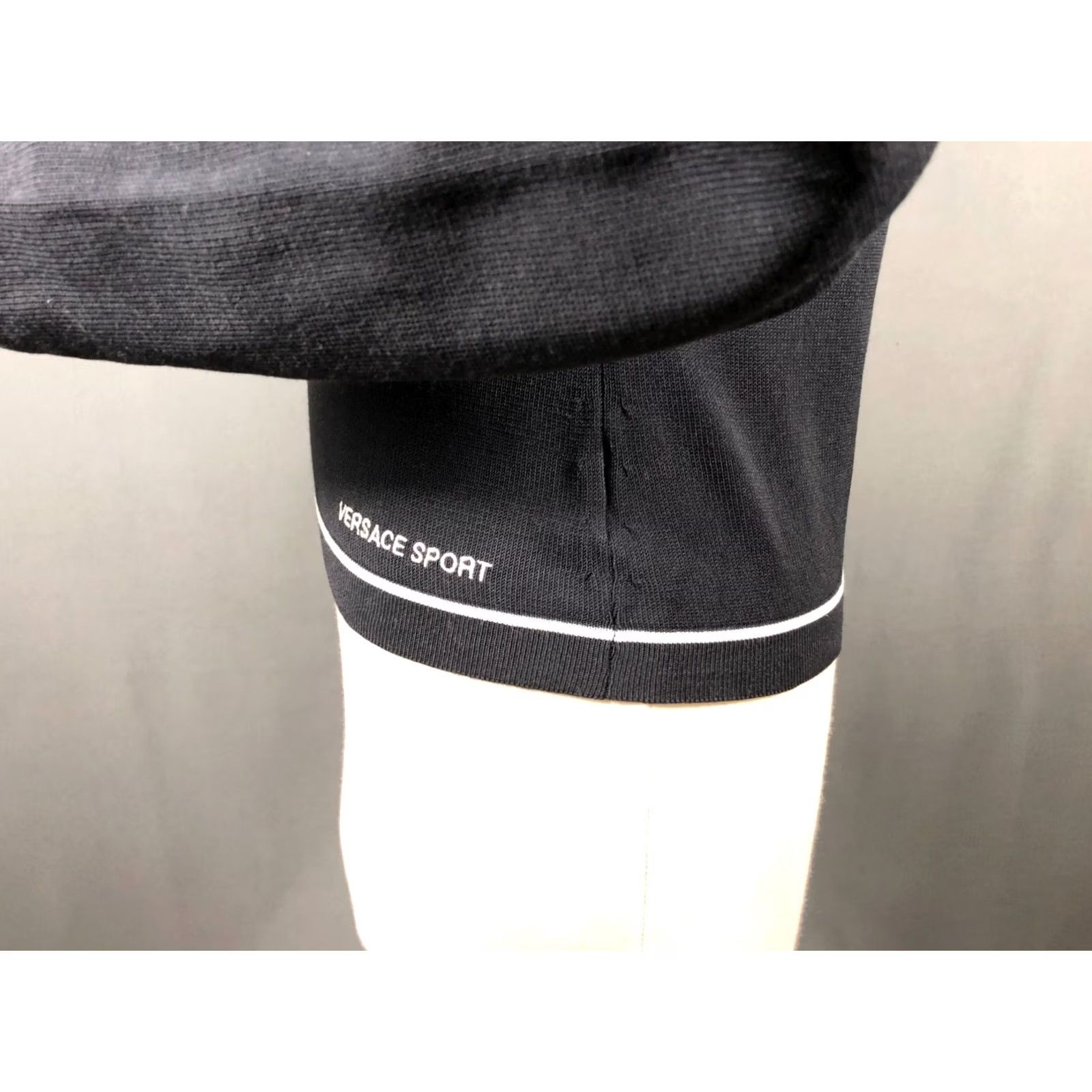 Versace Versace Sport Pullover Women M Black Cotton Jersey V-Neck Knit Long Sleeve Sweater Regular Size Top Size M / US 6-8 / IT 42-44 - 7 Thumbnail