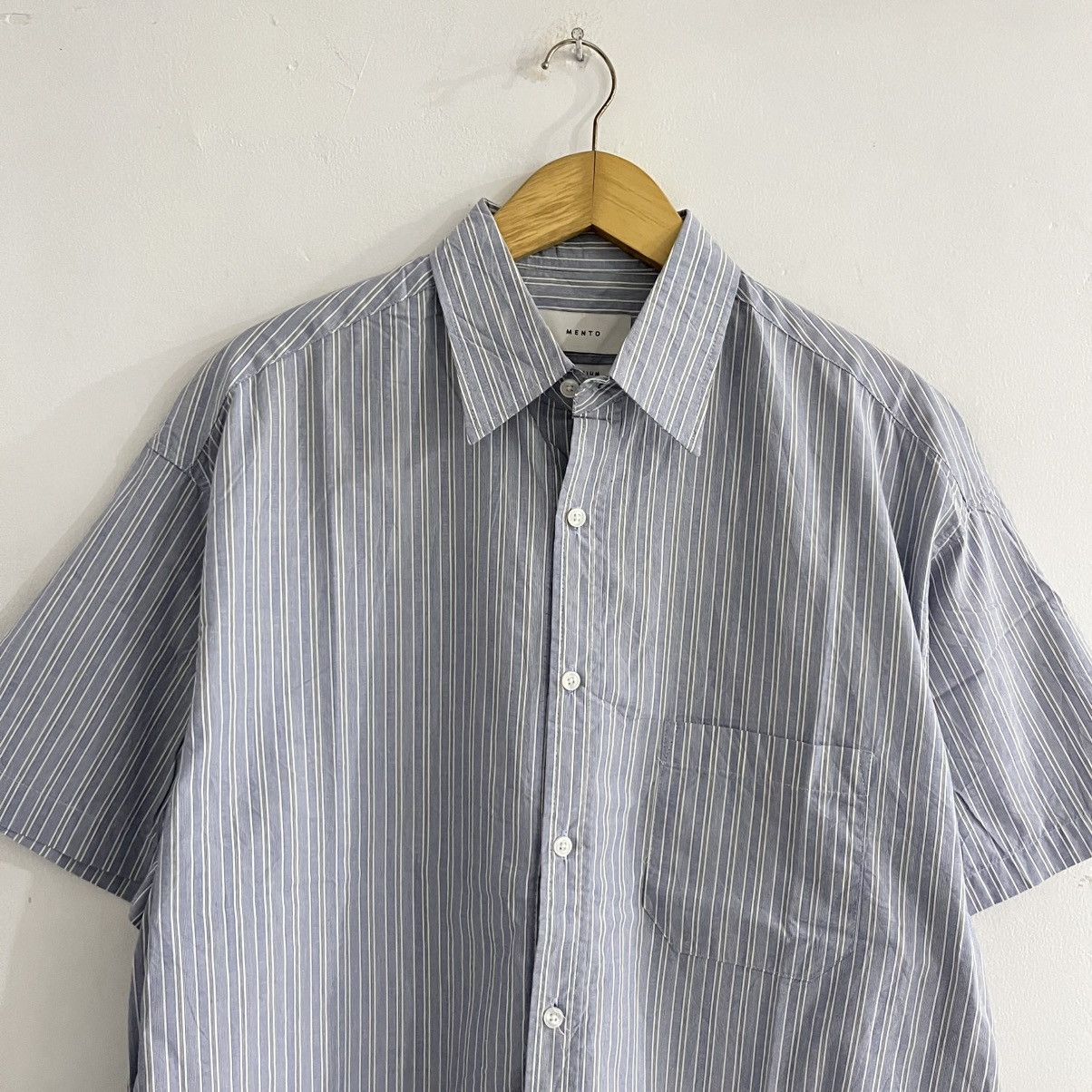 Japanese Brand Mento - Striped Shirt Size US L / EU 52-54 / 3 - 2 Thumbnail