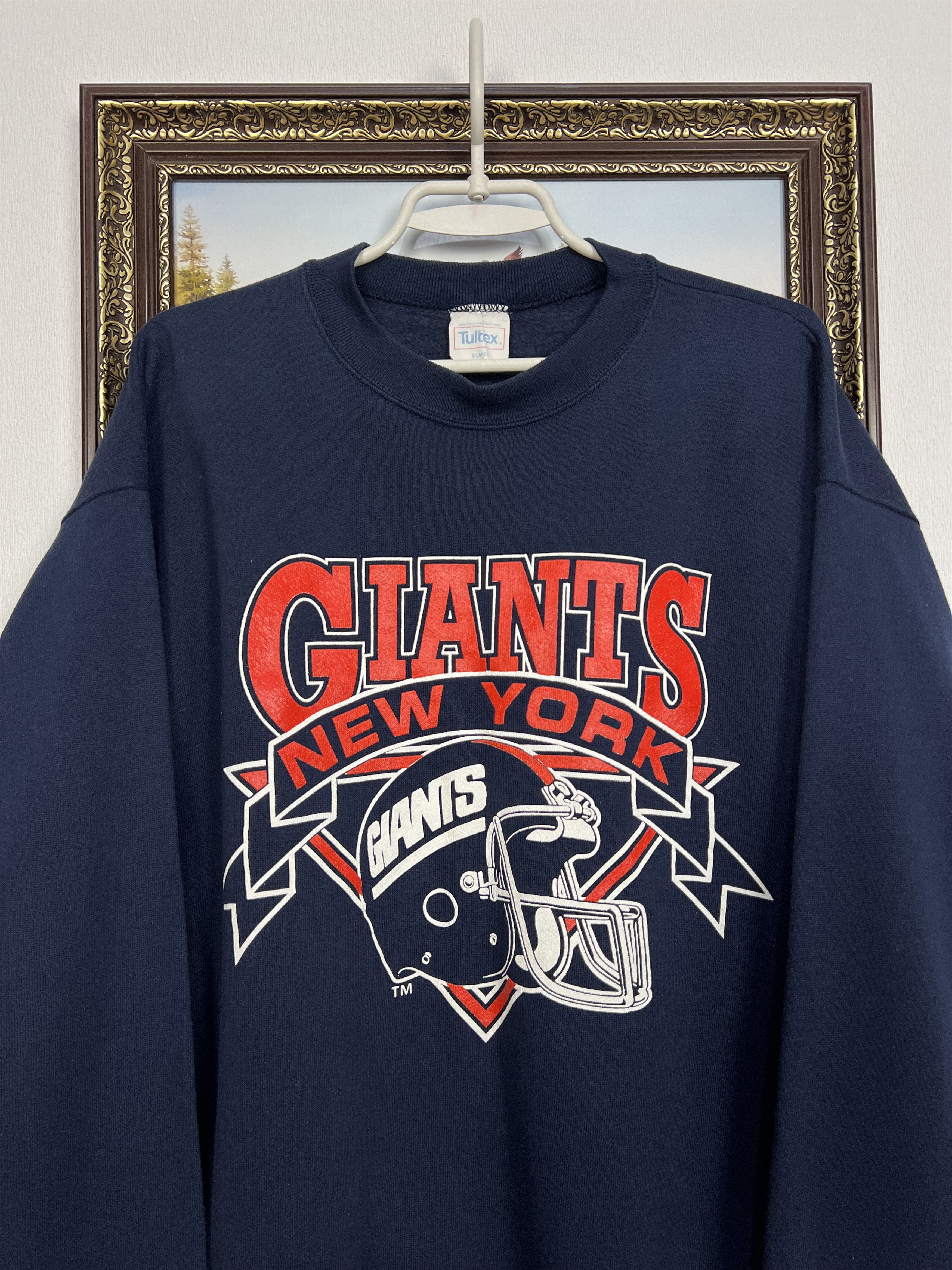 Tultex Vintage New York Giants NFL Sweatshirt Over Print Crewneck Size US XL / EU 56 / 4 - 2 Thumbnail