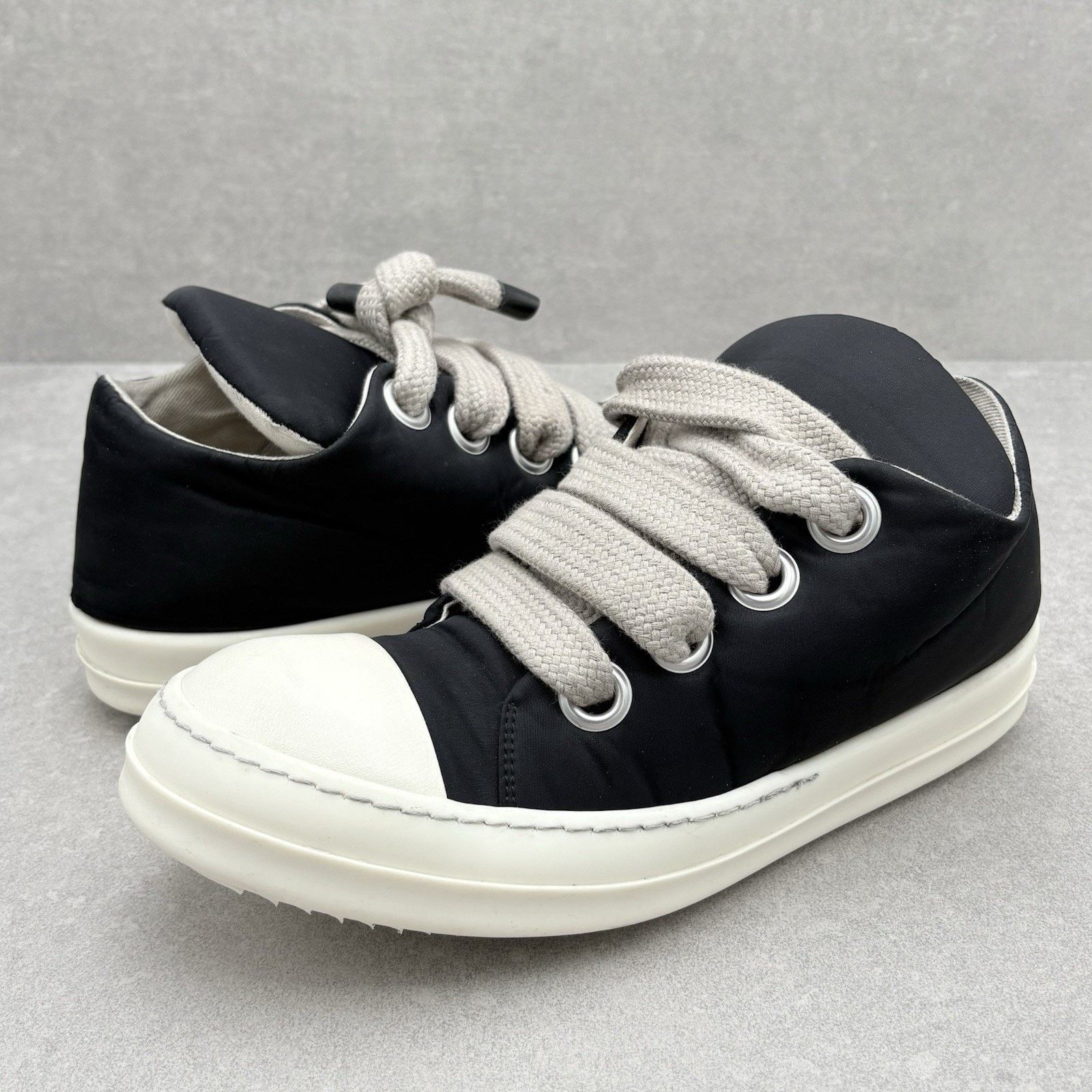 Rick Owens ラモーンズ　42 Rick Owens Rick Owens Jumbo Laces Ramones Black Low Top Sneakers