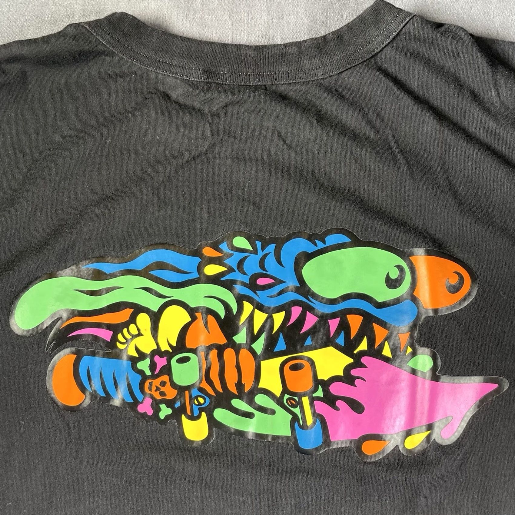 Vintage Santa Cruz Shirt Mens Large Meek Slasher Fusion Graphic Tee Black Punk Modern Skateboard Grunge VINTAGE? (Note: Vintage field No) Size US L / EU 52-54 / 3 - 2 Thumbnail