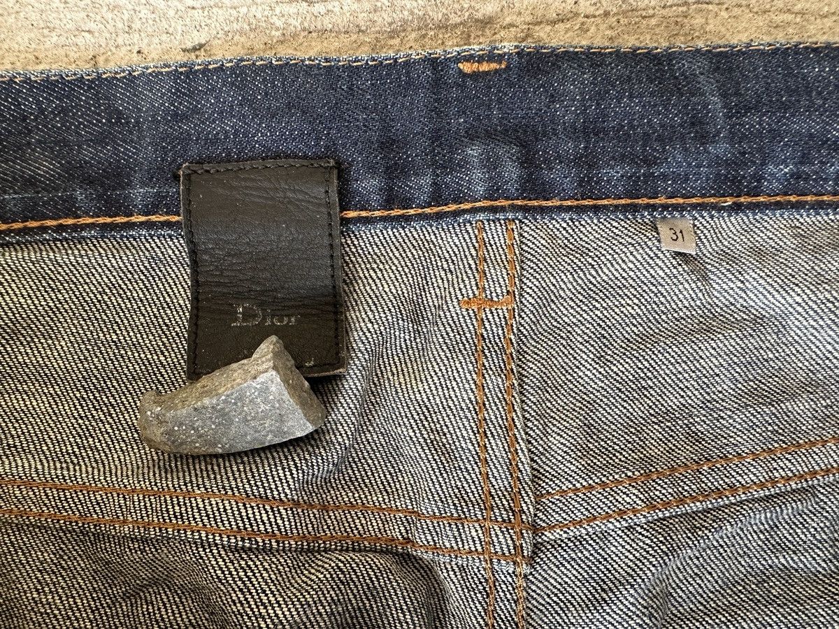 Dior AW10 Dior Homme “Under My Truck” distressed denim jeans Size US 31 - 3 Thumbnail
