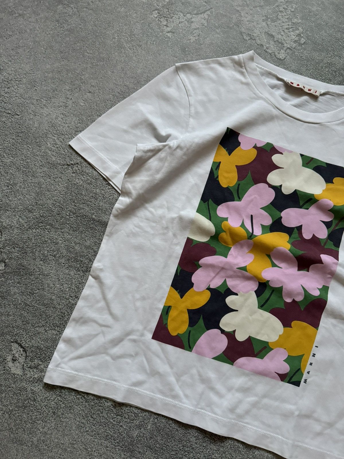 Designer × Marni MARNI Wmns big logo tee T-shirt polo blouse top Size S / US 4 / IT 40 - 5 Thumbnail