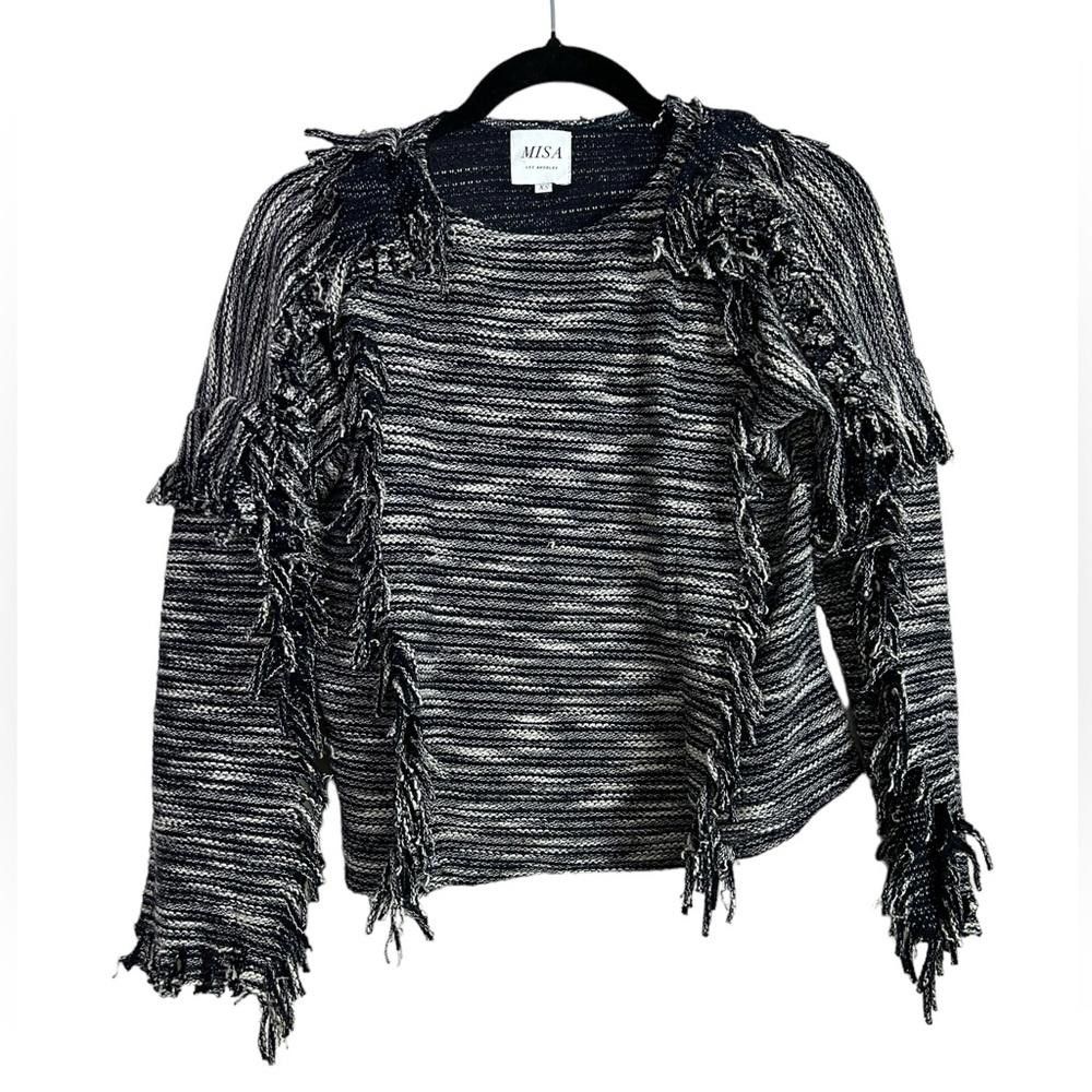 REVOLVE Misa Los Angeles l Karine Fringe Sweater XS Size XS / US 0-2 / IT 36-38 - 2 Thumbnail