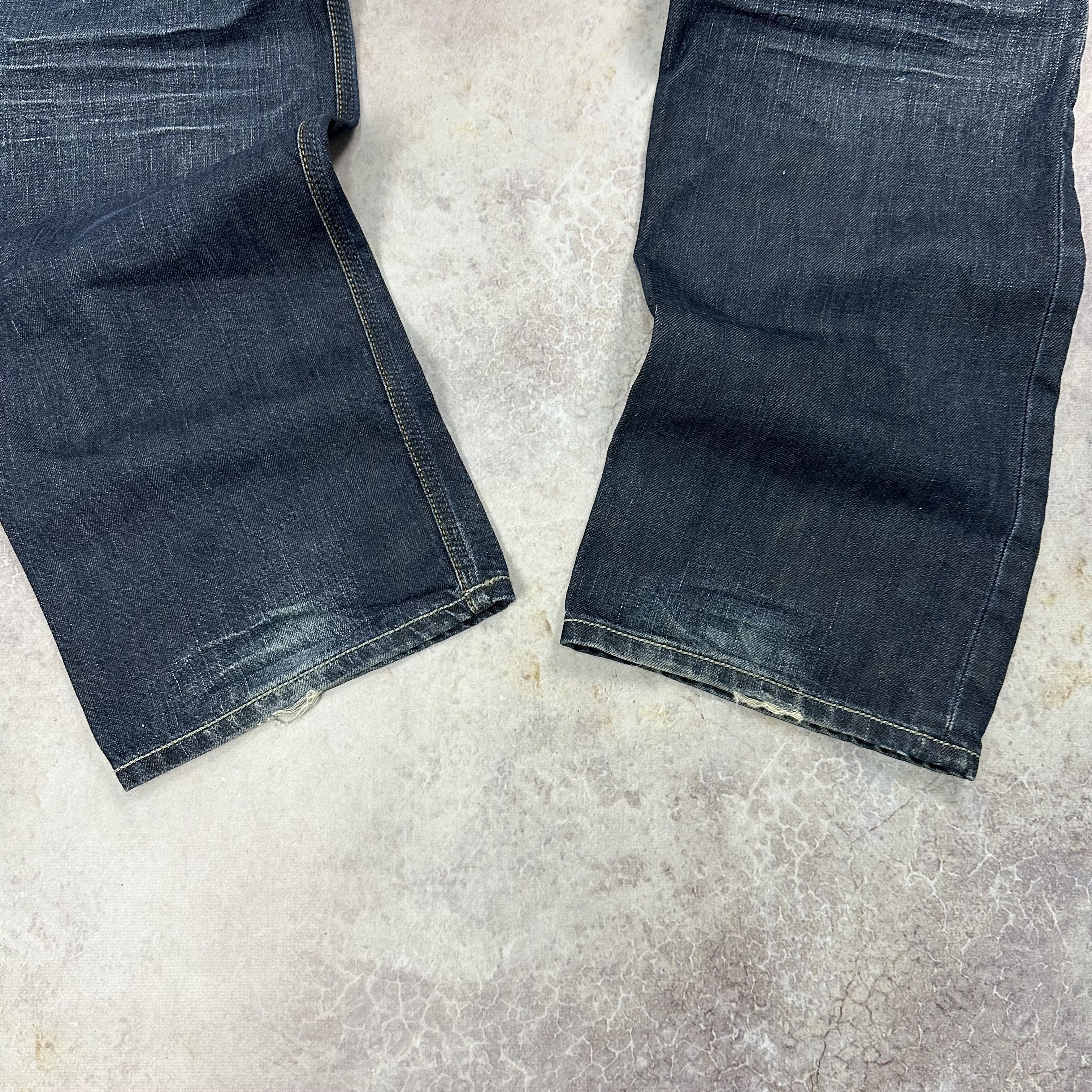 Diesel × Vintage VINTAGE Y2K DIESEL YARIK LOGO DISTRESSED JEANS 33x32 Size US 36 / EU 52 - 9 Thumbnail