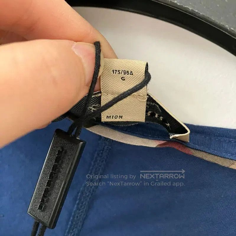 Burberry Burberry Blue Cotton Men's T. Size US L / EU 52-54 / 3 - 4 Thumbnail