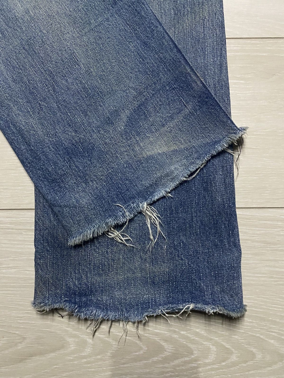 Levi's Vtg Levis 502 xx Big E Talon Zip Mud Wash Distressed Jeasn Size US 29 - 17 Thumbnail