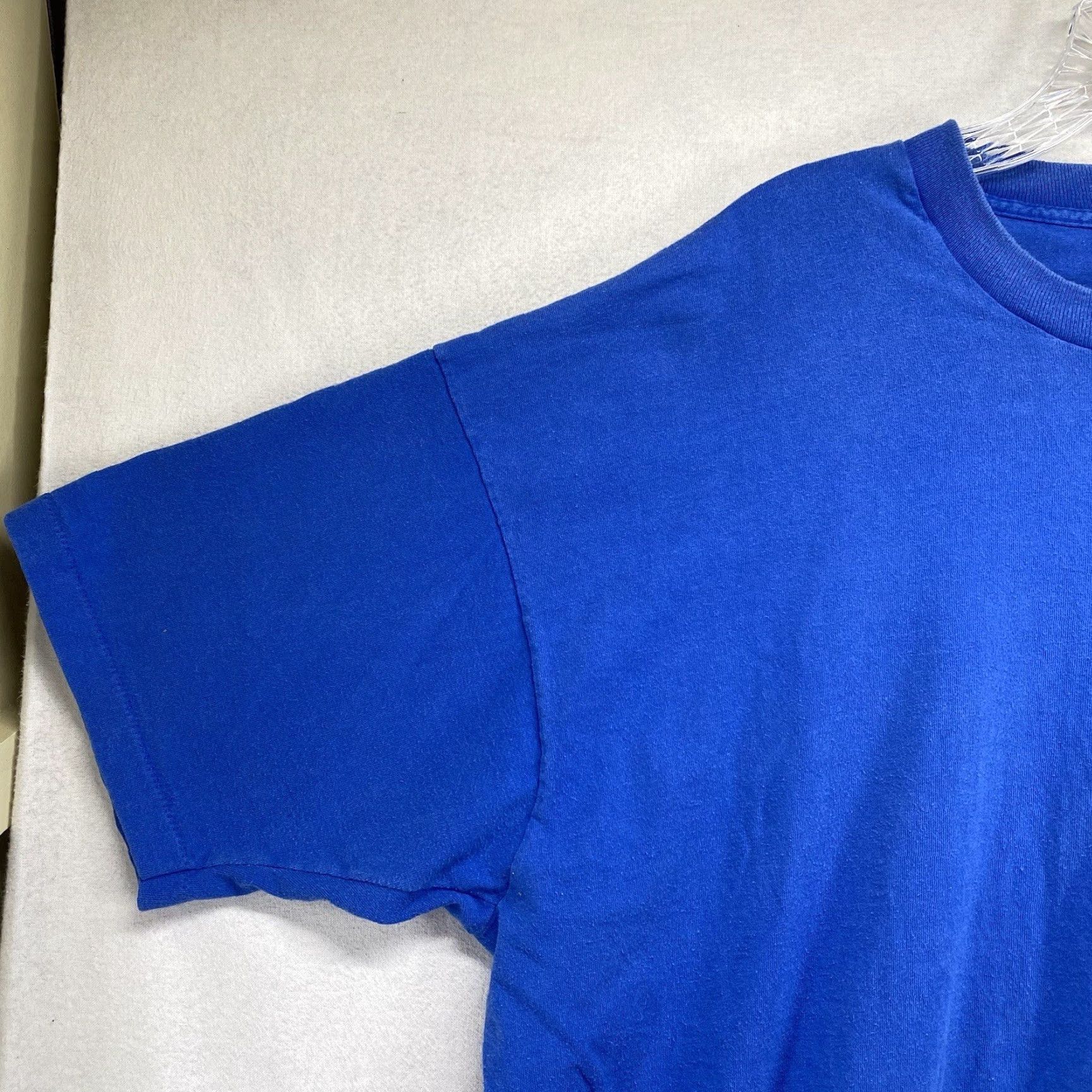 Vintage VINTAGE Trend Basics Men’s T-Shirt Crew Neck Short Sleeve 2XL Cotton Blend Blue Earth Tones Punk Grunge Street Size US XXL / EU 58 / 5 - 5 Thumbnail