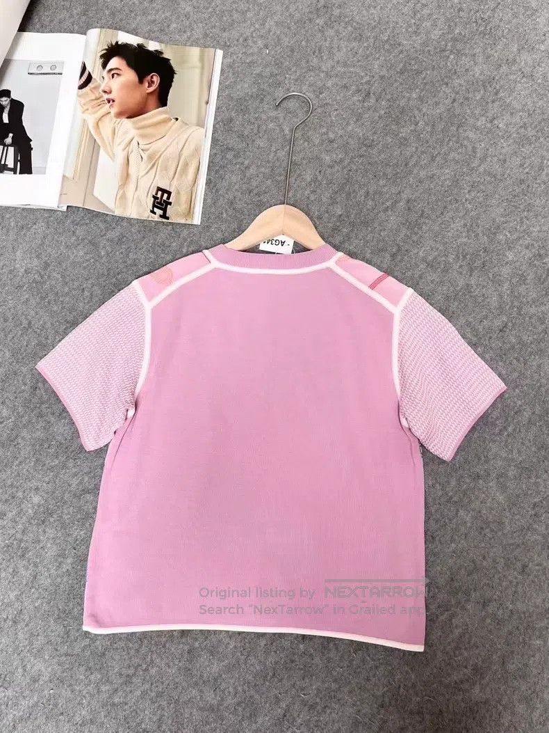 Hermes Hermes Spring/Summer Pig Nose Logo Silk Short-Sleeve Size XS / US 0-2 / IT 36-38 - 2 Thumbnail