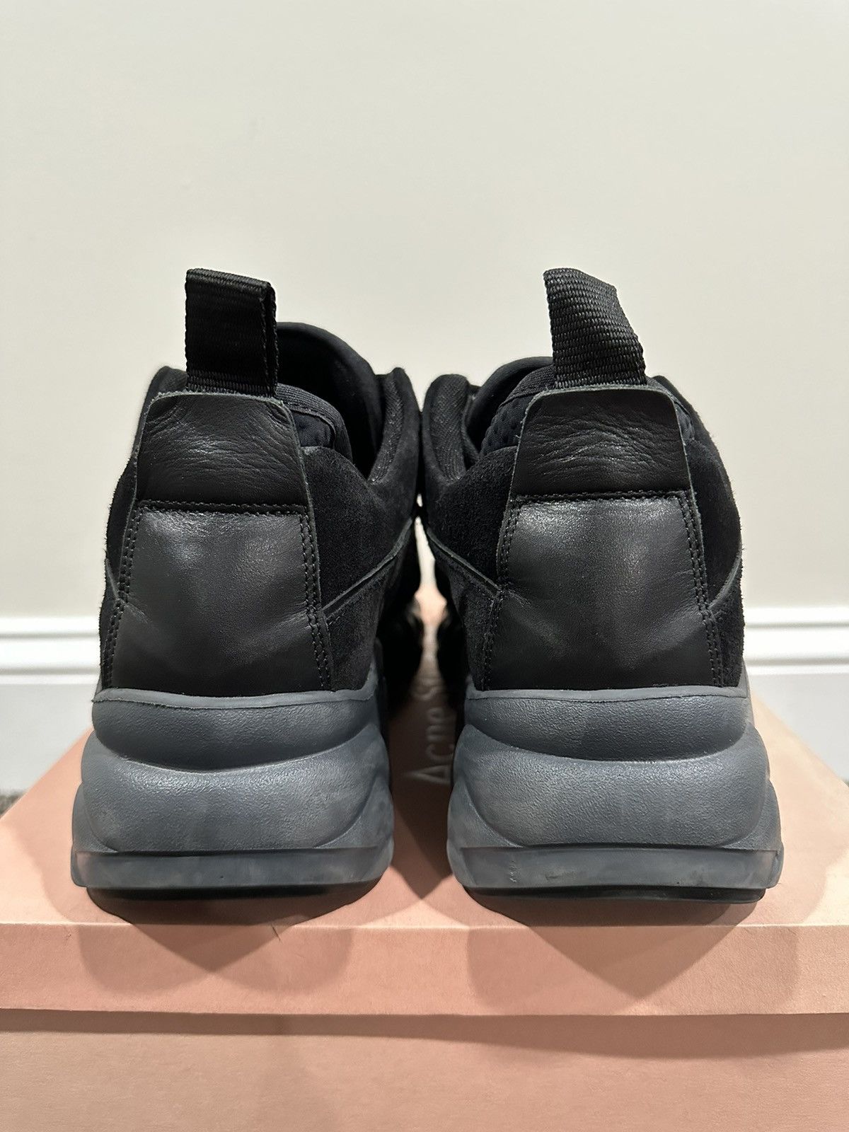 Acne Studios Acne Studios Rockaway Black Suede Chunky Sneakers Size US 9 / EU 42 - 4 Thumbnail