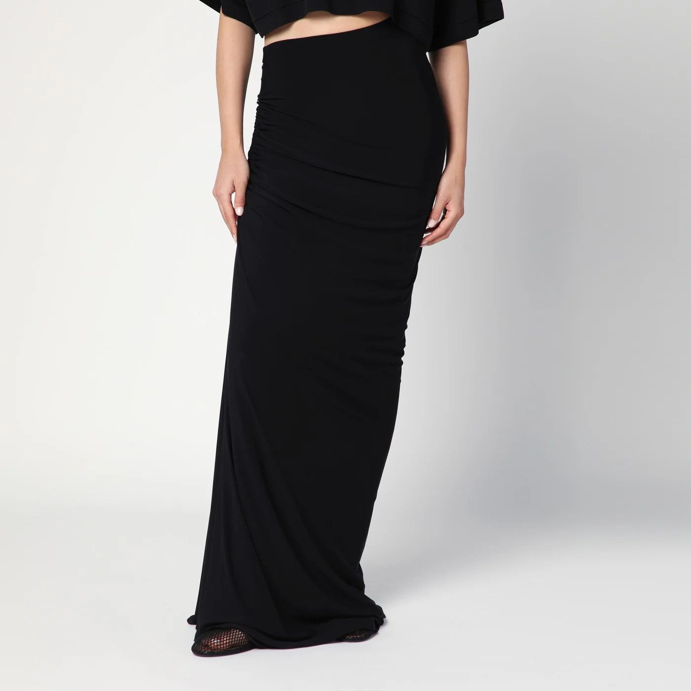 Alaia o1d2blof0426 Long Skirt in Black Size 26" / US 2 / IT 38 - 1 Thumbnail