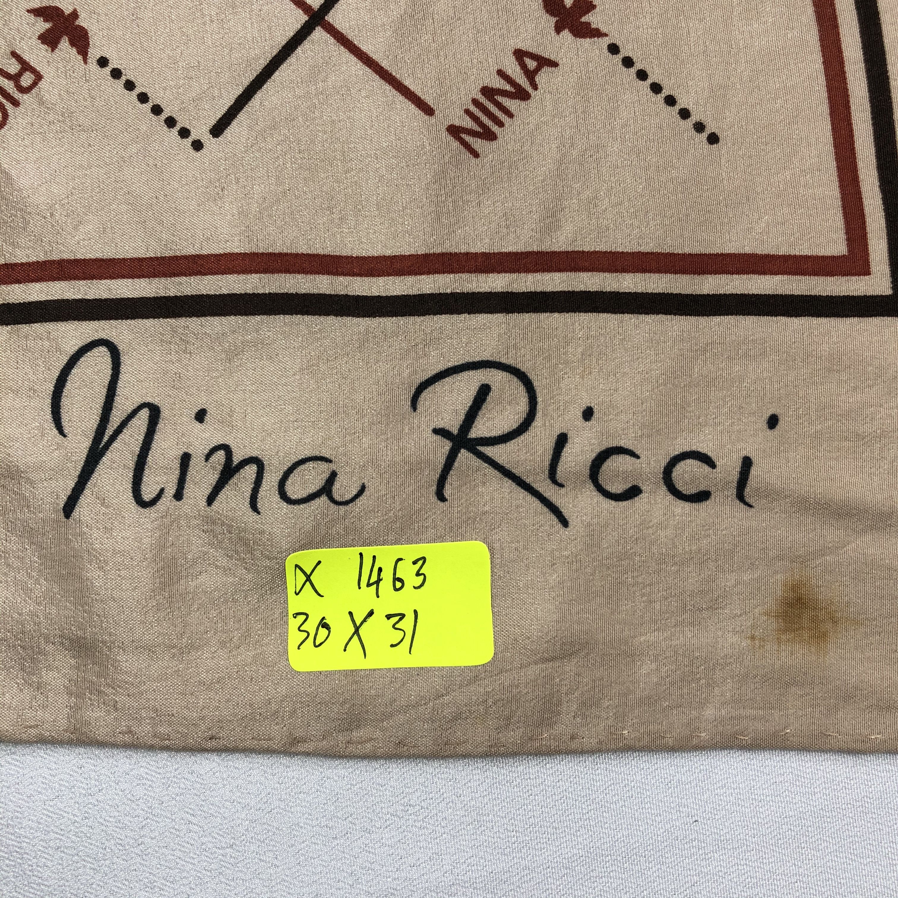 Nina Ricci Vintage Nina Ricci Silk Scarf Size ONE SIZE - 6 Thumbnail