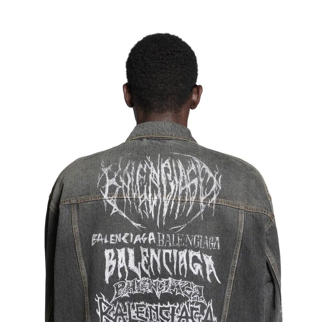 Balenciaga o1w1db11225 DIY Metal Large Fit Jacket in Grey Size US XL / EU 56 / 4 - 5 Thumbnail