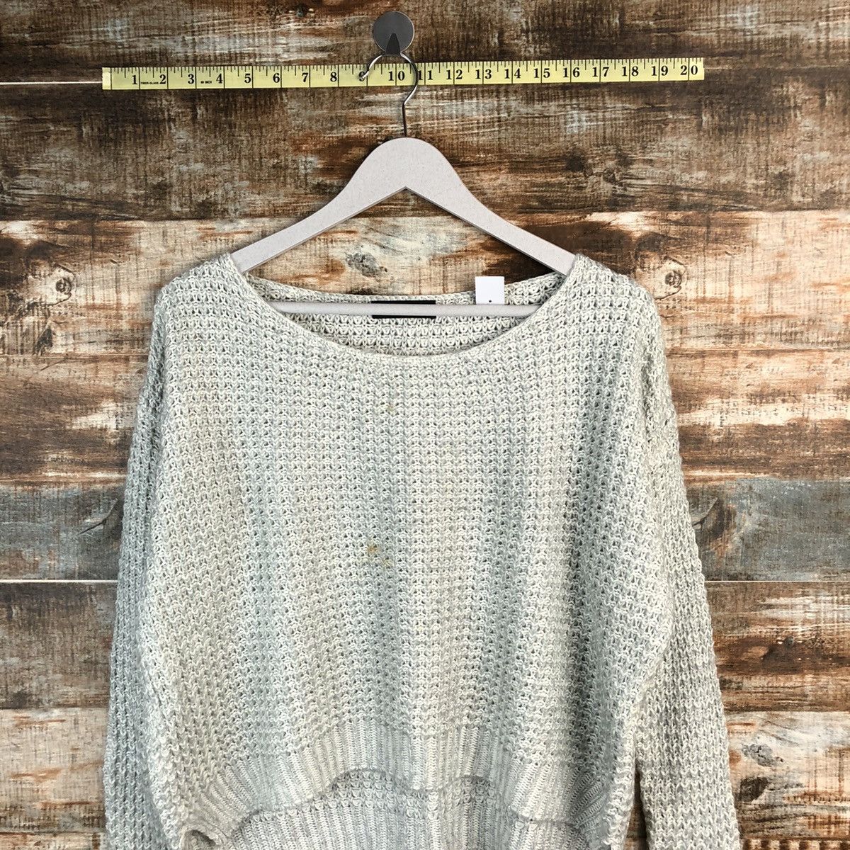 Homespun Knitwear × Japanese Brand Scot Club Grey vintage Knitwear #A1278 Size L / US 10 / IT 46 - 2 Thumbnail