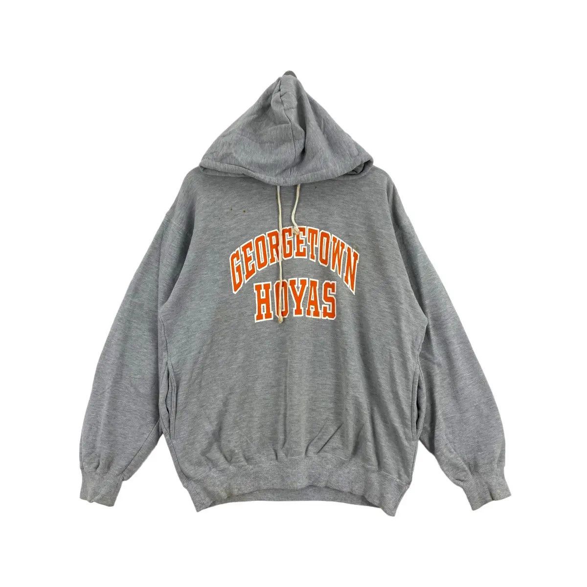 NCAA × Vintage Vtg GEORGETOWN HOYAS NCAA Basketball College Hoodie Size US L / EU 52-54 / 3 - 1 Thumbnail