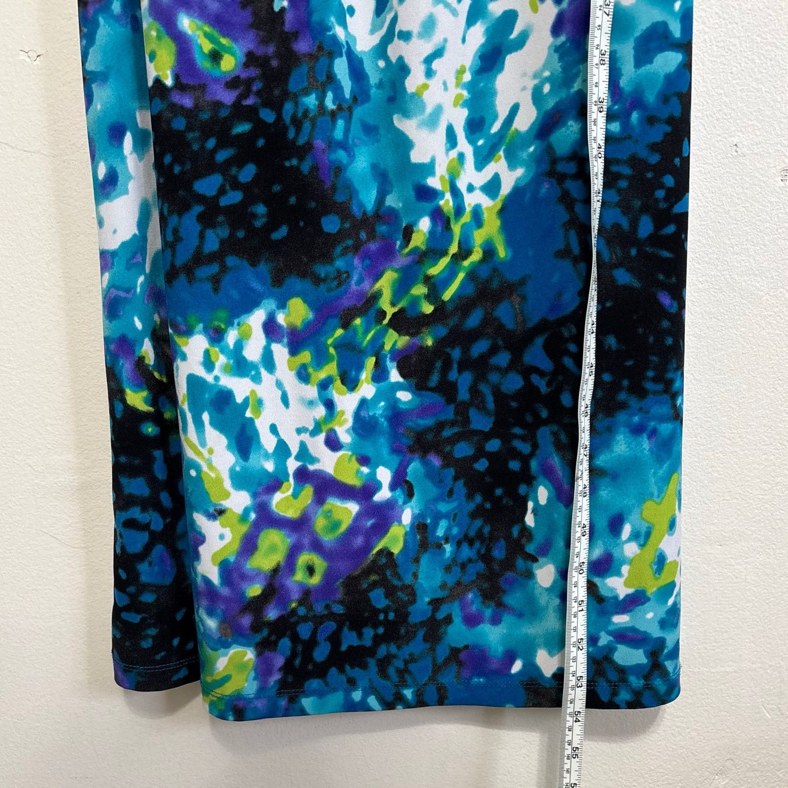 Other Emma & Michele Multicolor Watercolor Tie Dye Dress Size L Size L / US 10 / IT 46 - 4 Thumbnail