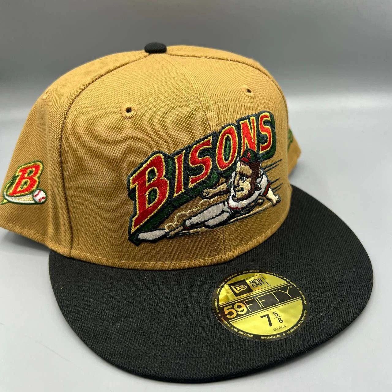 New Era Buffalo Bisons Hat Men 7 5/8 59Fifty New Era MiLB Fitted Cap Size ONE SIZE - 1 Thumbnail