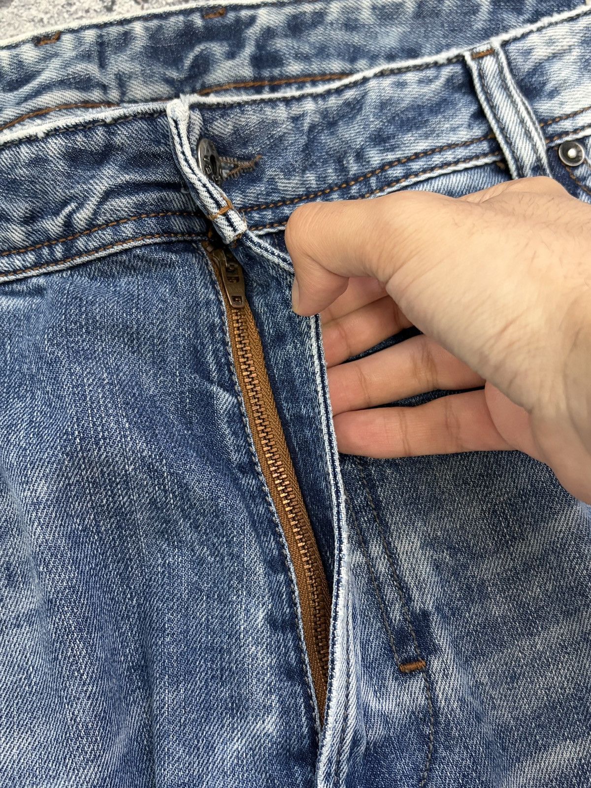 Diesel DIESEL Krooley Slim Carrot Distressed Blue Jeans W36 L34 Size US 36 / EU 52 - 10 Thumbnail