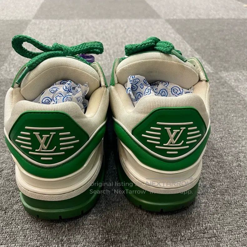 Louis Vuitton Louis Vuitton Green Little Fat Ding Casual Board Shoes Size US 8 / EU 41 - 3 Thumbnail