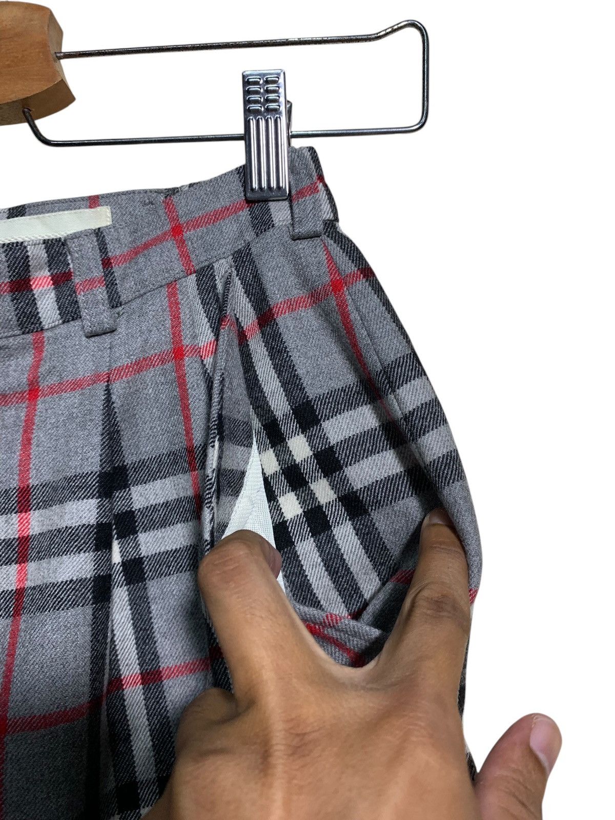 Burberry × Burberry Prorsum 🔥VTG BURBERRY NOVACHECK SHORTS PANTS WIDE Size US 27 - 4 Thumbnail