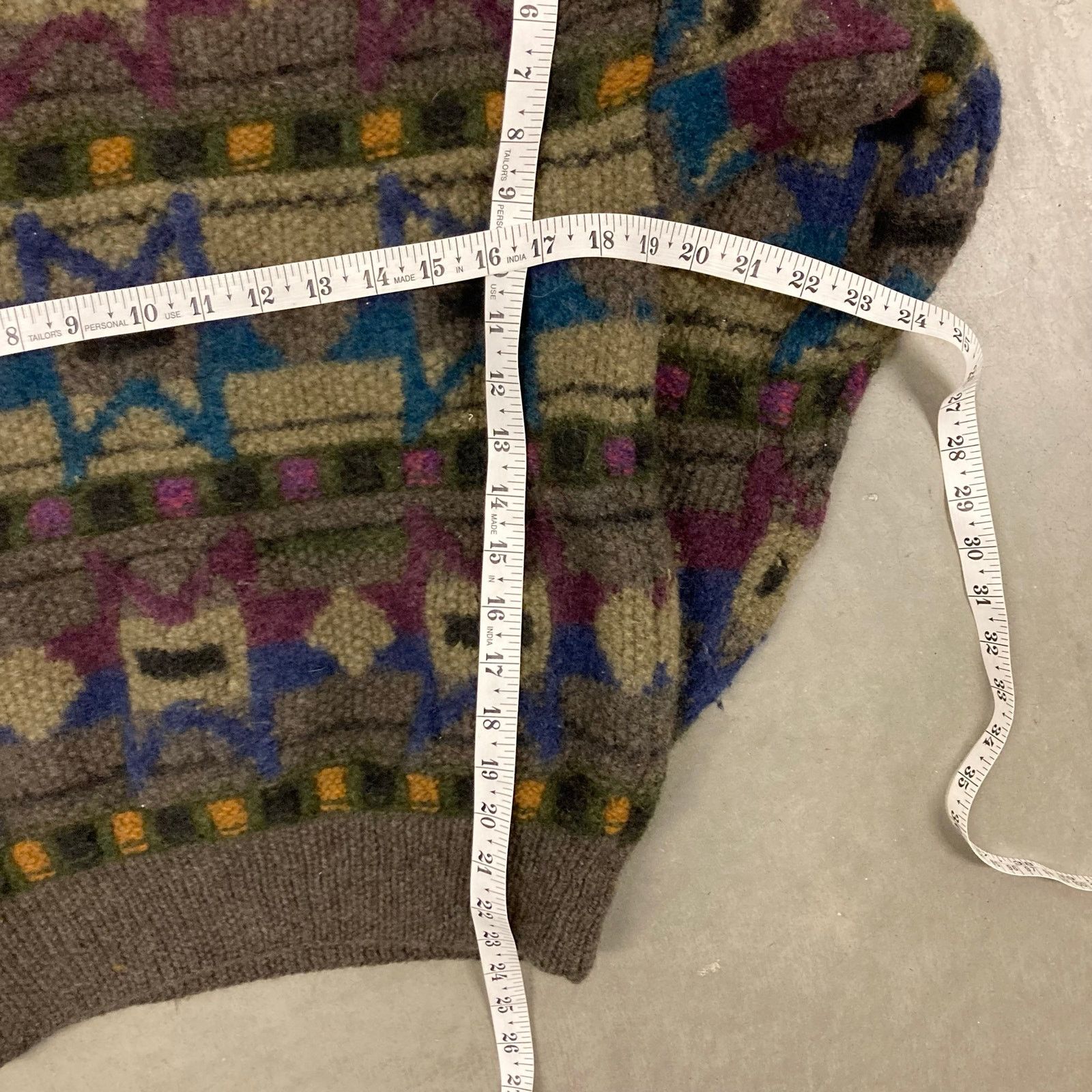 Vintage 90s patterned Boston traders sweater Size US M / EU 48-50 / 2 - 4 Thumbnail