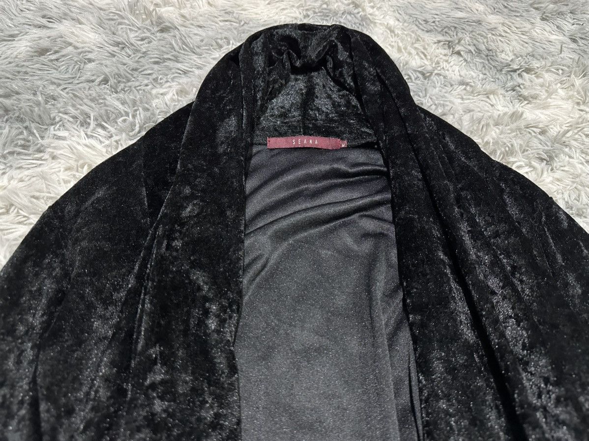 If Six Was Nine 🔥Y2K Archived Seana Black Velvet Vampire Capes Asymmetric Size US M / EU 48-50 / 2 - 6 Thumbnail
