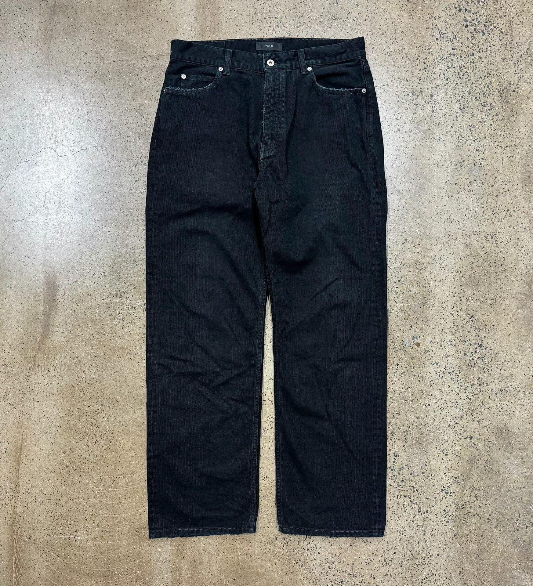Vuja De VUJADE LUKE PL BAGGY JEANS IN MUDWASH BLACK | Grailed