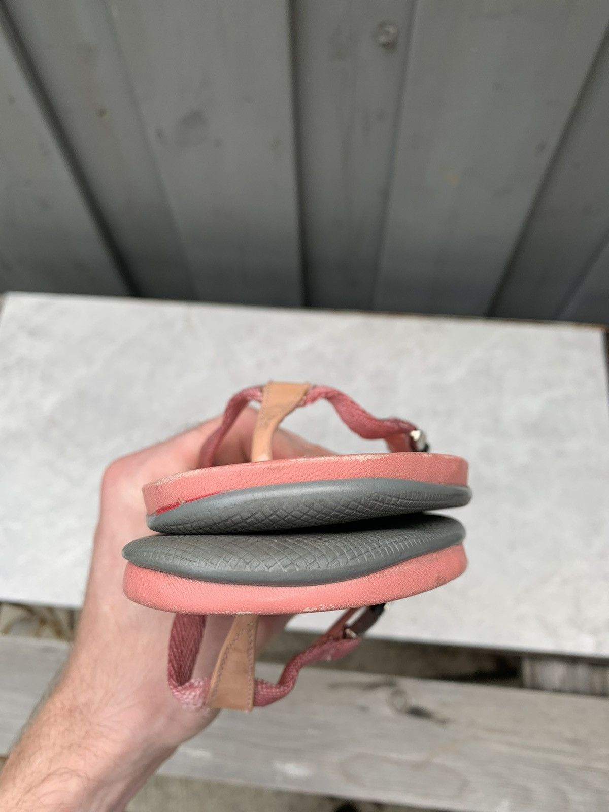 Designer × Prada Pink Prada Flip Flops Y2K 2000s Sport Thong Sandals Slip-on Size US 7.5 / IT 37.5 - 19 Thumbnail