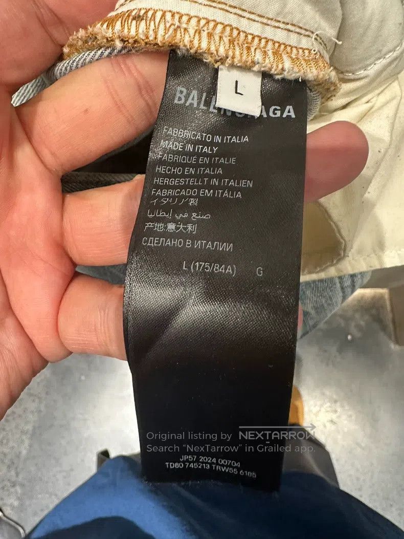 Balenciaga Balenciaga size L Light blue baggy jeans Size US 27 - 6 Thumbnail