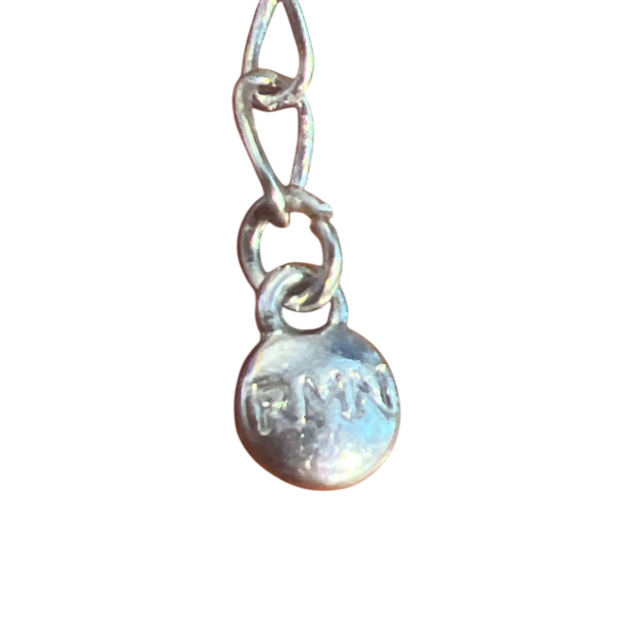 Other Vintage RMN Waterfall Y Necklace Faux Pearls Silver Gray Est Size ONE SIZE - 6 Thumbnail