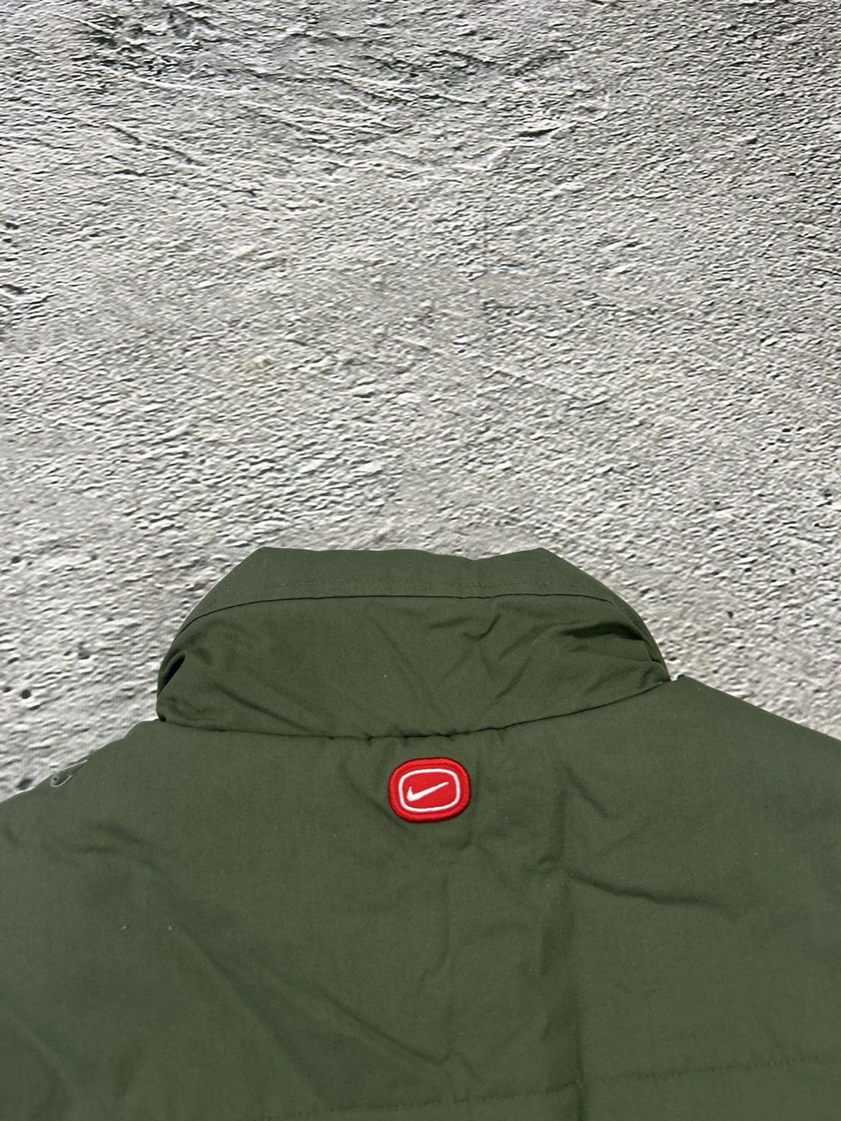 Nike × Vintage Nike puffer vest vintage green big logo spell out Y2K Size US M / EU 48-50 / 2 - 9 Thumbnail