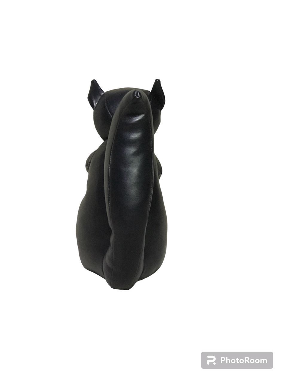 Japanese Brand Rare Black Squirrel Faux Leather Soft Toy Size ONE SIZE - 6 Thumbnail