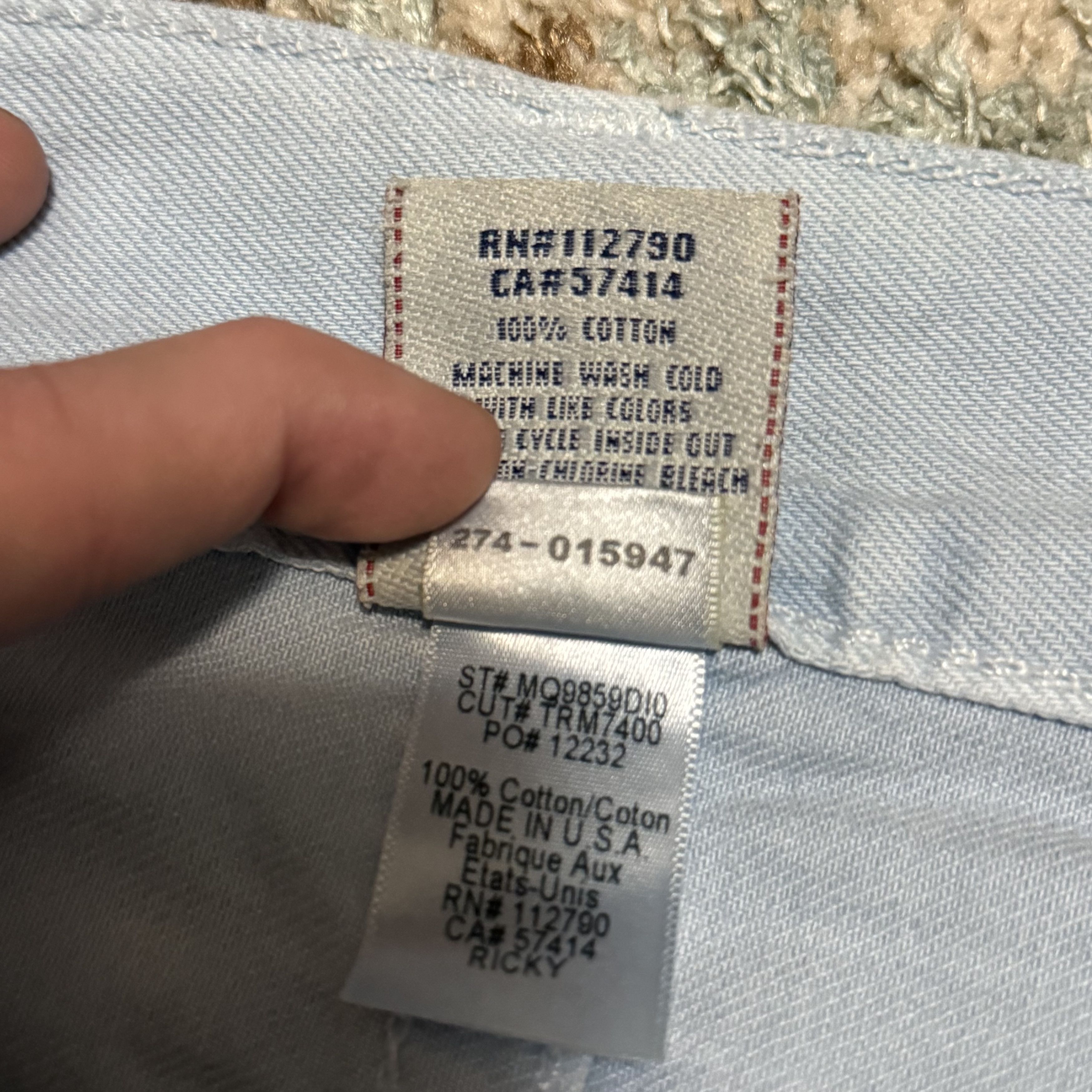 True Religion True Religion Ricky Relaxed Straight Jeans 42x32 Baby Blue Size US 42 / EU 58 - 7 Thumbnail