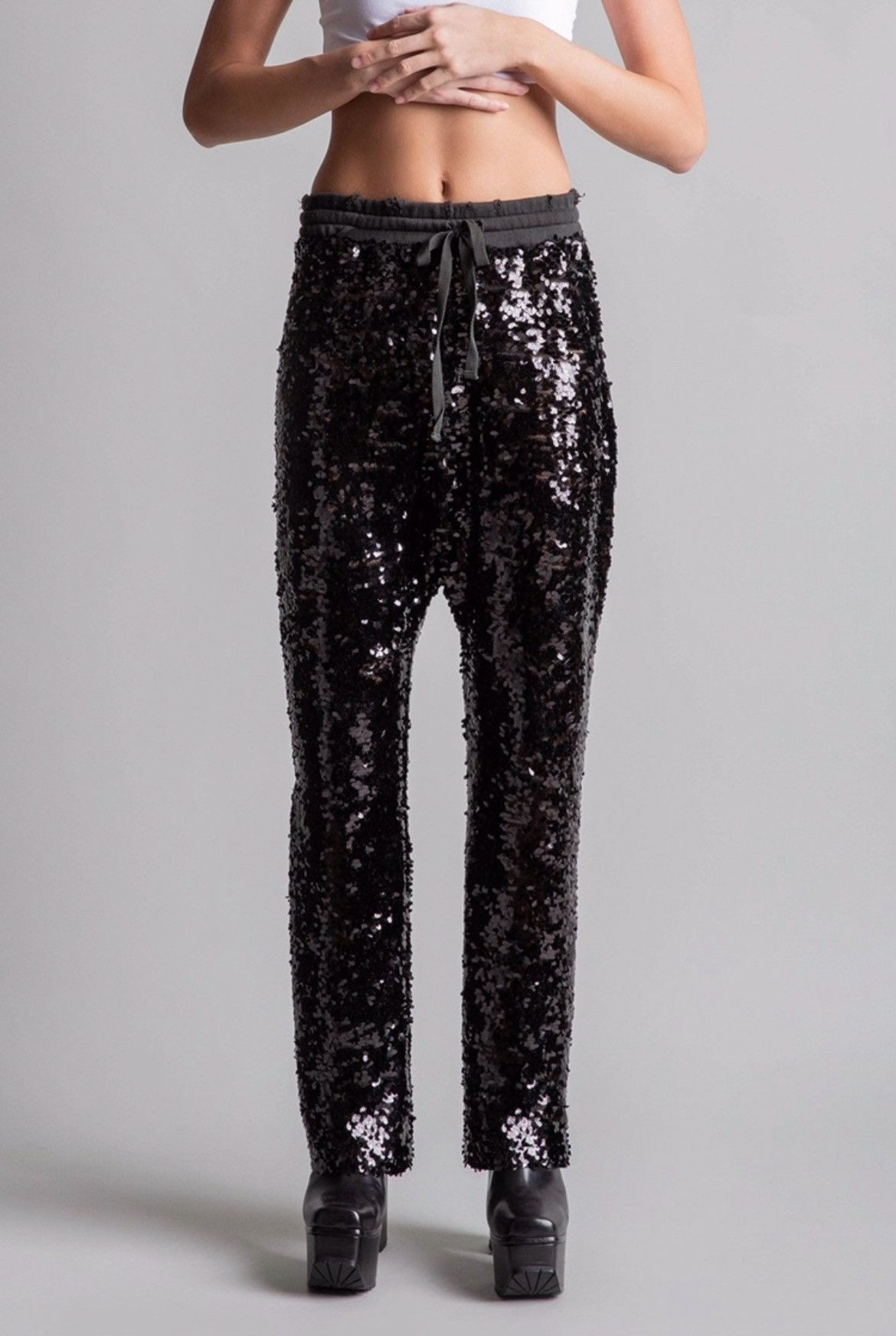 R13 Sequin Harem pants Black. XS Size 26" / US 2 / IT 38 - 2 Thumbnail