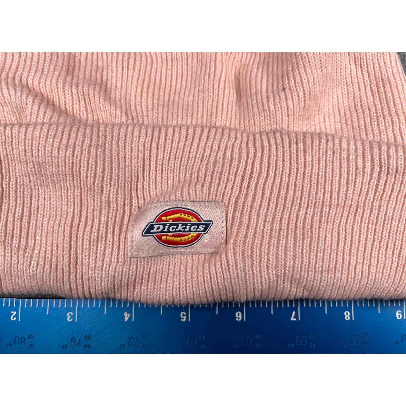 Dickies Dickies Beanie Adult One Size Pink Knit 100% Acrylic Snow Ski Workwear Beanie Hats Mens 90s Outdoor Logo Ski Size ONE SIZE - 2 Thumbnail